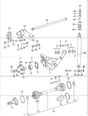 (New) 911 Koni Rear Shock - 1969-71