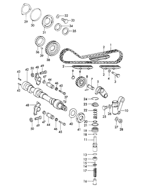 (New) 911 Rocker Arm Shaft Bolt - 1965-94