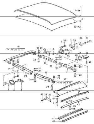 (New) 911 Targa Top Pin 1987-94