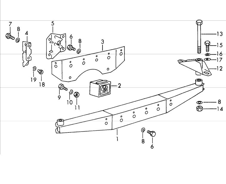 (Used) 912 Motor Mount 1965-68