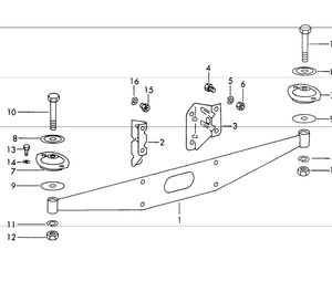 (Used) 912 Motor Mount Bracket 1966