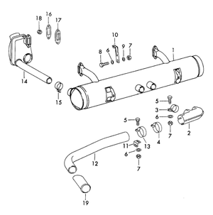 (New) 912 Tail Pipe Kit - 1965-69
