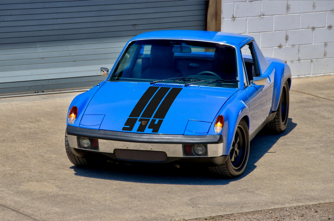 (New) '914' Single-Colored Front Hood Decal - 1970-76