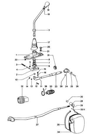 (New) 914 Manual Transmission Shift Linkage Boot - 1973-76