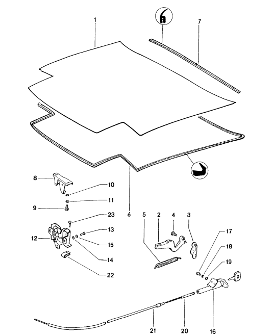 (Used) 914 Lower Hood Latch 1970-76