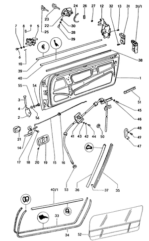 (New) 914 Outside Door Handle Left