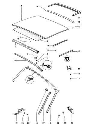 (New) 914 Windshield Top Seal - 1970-76