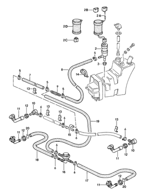 (New) 911 Washer System Distributing T Piece 1974-86