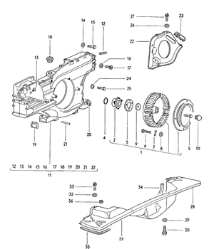 (New) 914 Engine Cover Gasket Front 650mm -1970-76