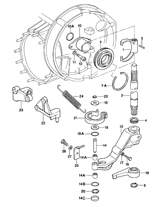 (New) 915 Clutch Release Lever 1977-86