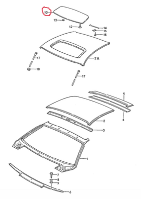 (Used) 928 Sunroof Panel - 1978-95