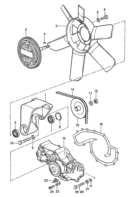 (New) 928 Water Pump Gasket - 1978-95