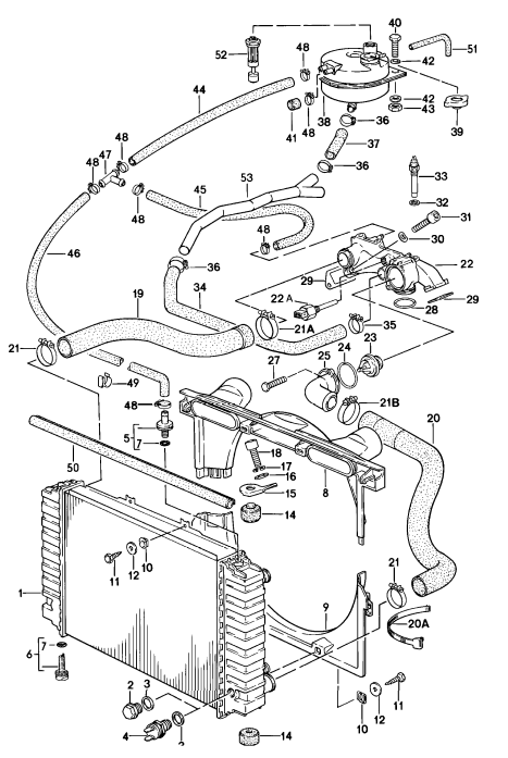 (New) 928 Engine Coolant Thermostat Seal - 1978-95