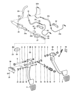 (New) 928 Clutch Hydraulic Hose 1980-86