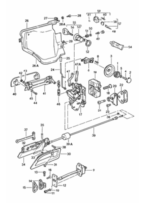 (New) 928 Door Handle Grab Plate 1984-95