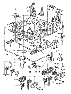 (New) 911/928/944/968 2 Way Power Seat Switch - 1984-95