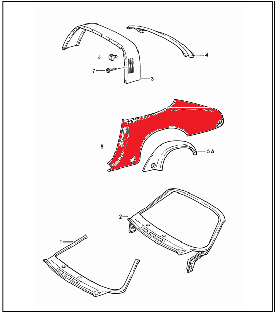 (New) 911 Cabriolet Right Hand Quarter Panel - 1978-86