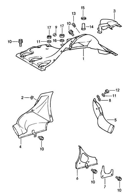 (New) 911 Hot Air Duct Left Rear 1968-89