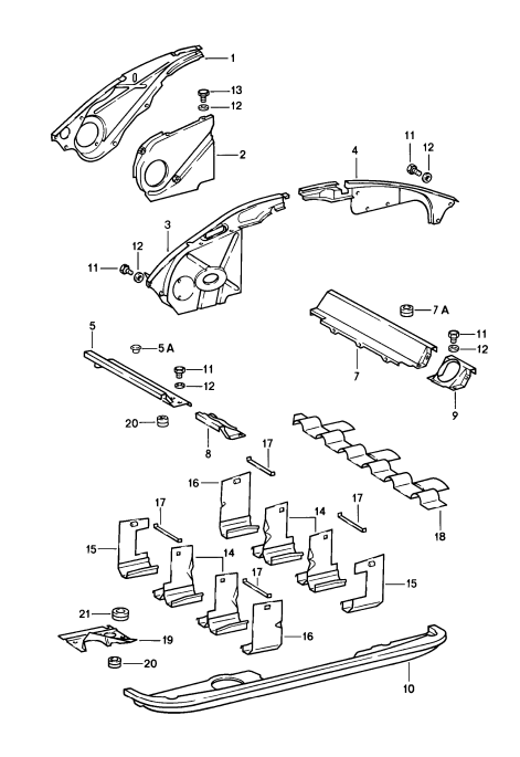 (New) 911 Turbo Engine Tin Left - 1978-89