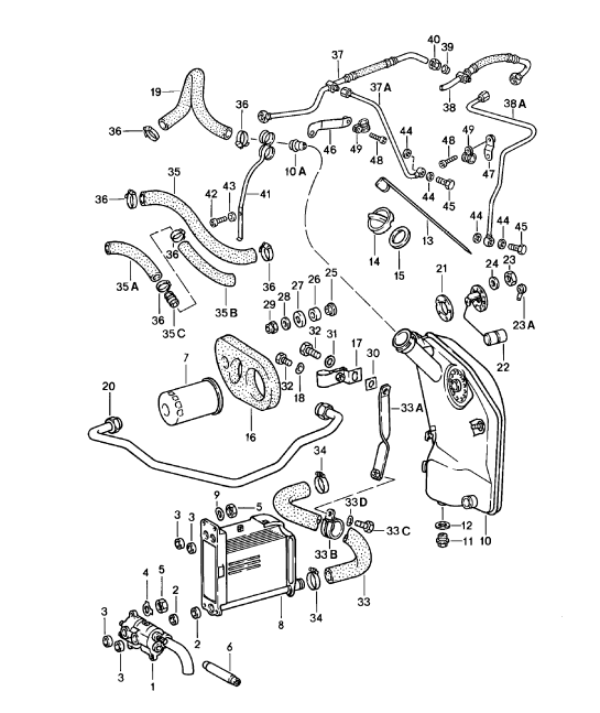 (New) 911 Engine Oil Line - 1975-89