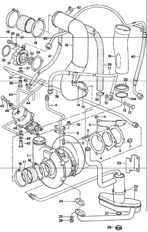 (New) 911/930 Turbocharger to Inlet Hose - 1976-89