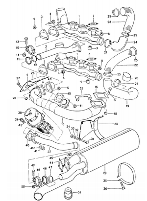 (New) 911 Turbo Exhaust Spring Clamp 1976-82