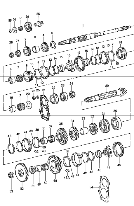 (New) 911/930 Transmission 3rd/4th Gear Lock Ring 1976-86