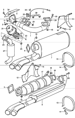 (New) Euro 930 Turbo Muffler 1978-89