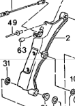 (New) 968 Cabriolet Folding Bow Right - 1992-95