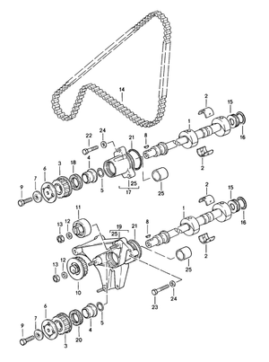 (New) 924/944/968 Balance Shaft Tensioner 1983-95