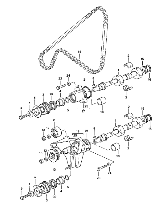 (New) 924/944/968 Balance Shaft Belt Idler Roller