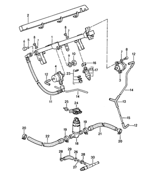 (New) 924/944 Fuel Injection Pressure Damper 1983-89