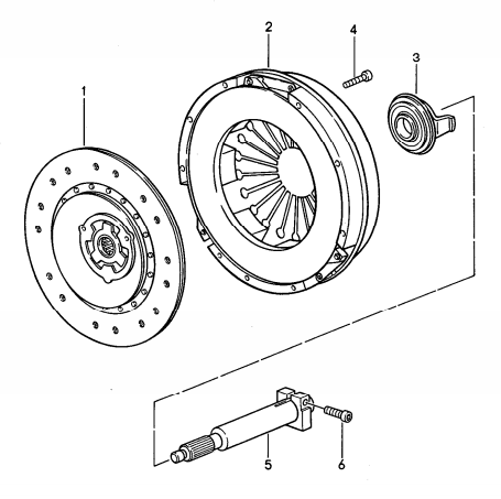 (New) 968 Sachs Clutch Kit 1992-95