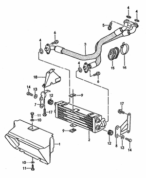 (New) 968 Oil Cooler 1992-95