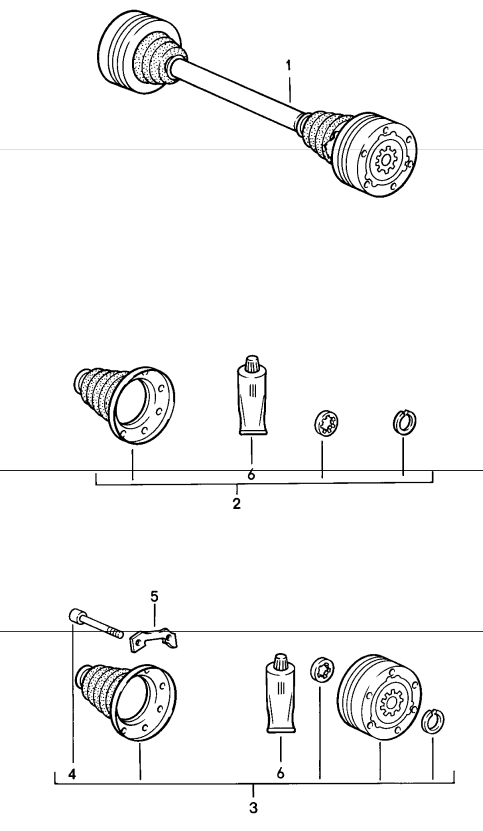 (New) 924/944 Drive Shaft CV Kit 1977-89