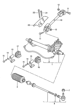 (New) 944/968 Steering Tie Rod Assembly 1987-95