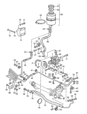 (New) 924/944/968 Power Steering Return Line 1985-95