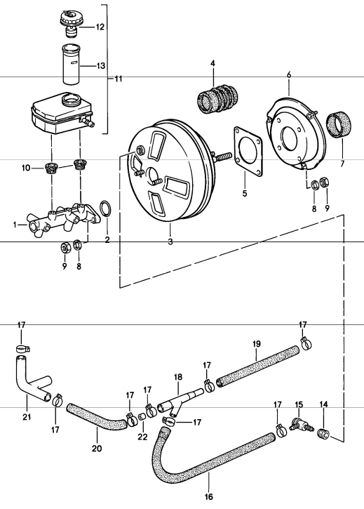 (New) 924/944/968 ATE Brake Booster - 1983-95