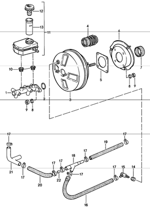 (New) 924/944/968 ATE Brake Booster - 1983-95