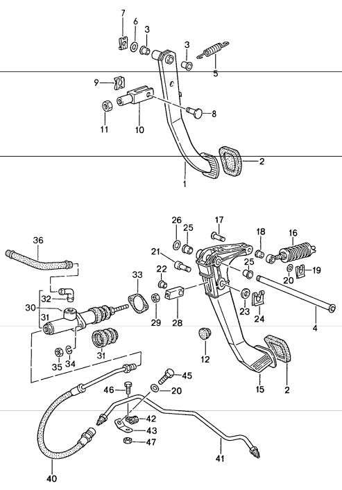 (Used) 944 Brake Pedal 1987-95