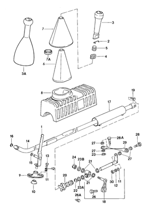 (New) 924/944 Manual Transmission Shift Lever 1977-91