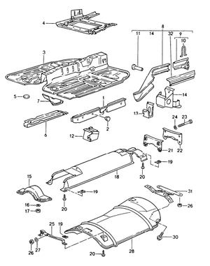 (New) 968 Coupe Jacking Point Front Left 1992-95