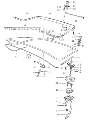 (New) 924/944/968 Rear Hatch Seal