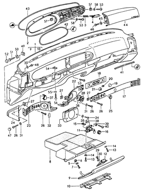 (New) 944/968 Dash Sensor Rosette 1985-95