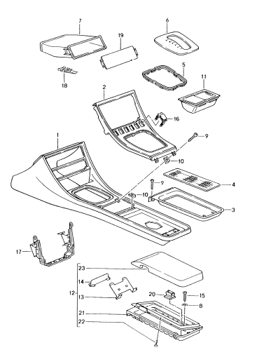 (New) 944/968 Cassette Box Insert with Hinge Frame (without cover) 1985-95