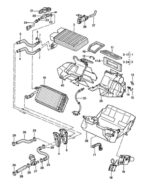 (New) 944, 968 Heating, A/C Expansion Valve 1985-92