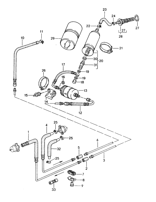 (New) 911/924/944 Bosch Fuel Pump - 1980-89