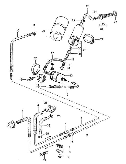 (New) 911/924/944/968 Fuel Pump Check Valve 1983-95