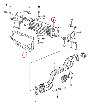 (Used) 944S2 Oil Cooler - 1989-91