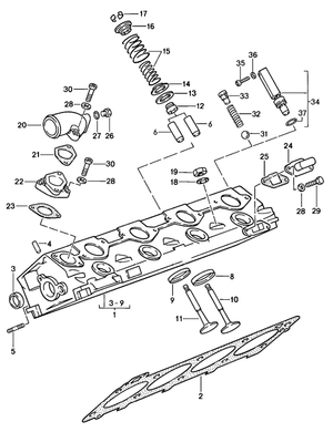 (New) 944 Turbo Exhaust Valve 1986-89